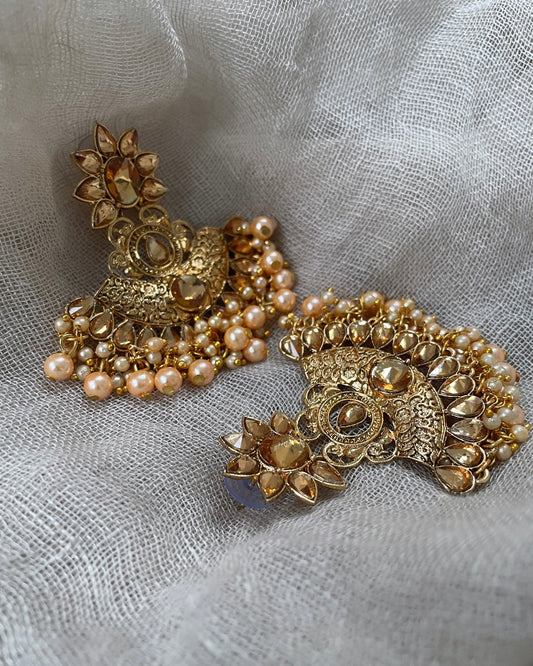Golden chandbali