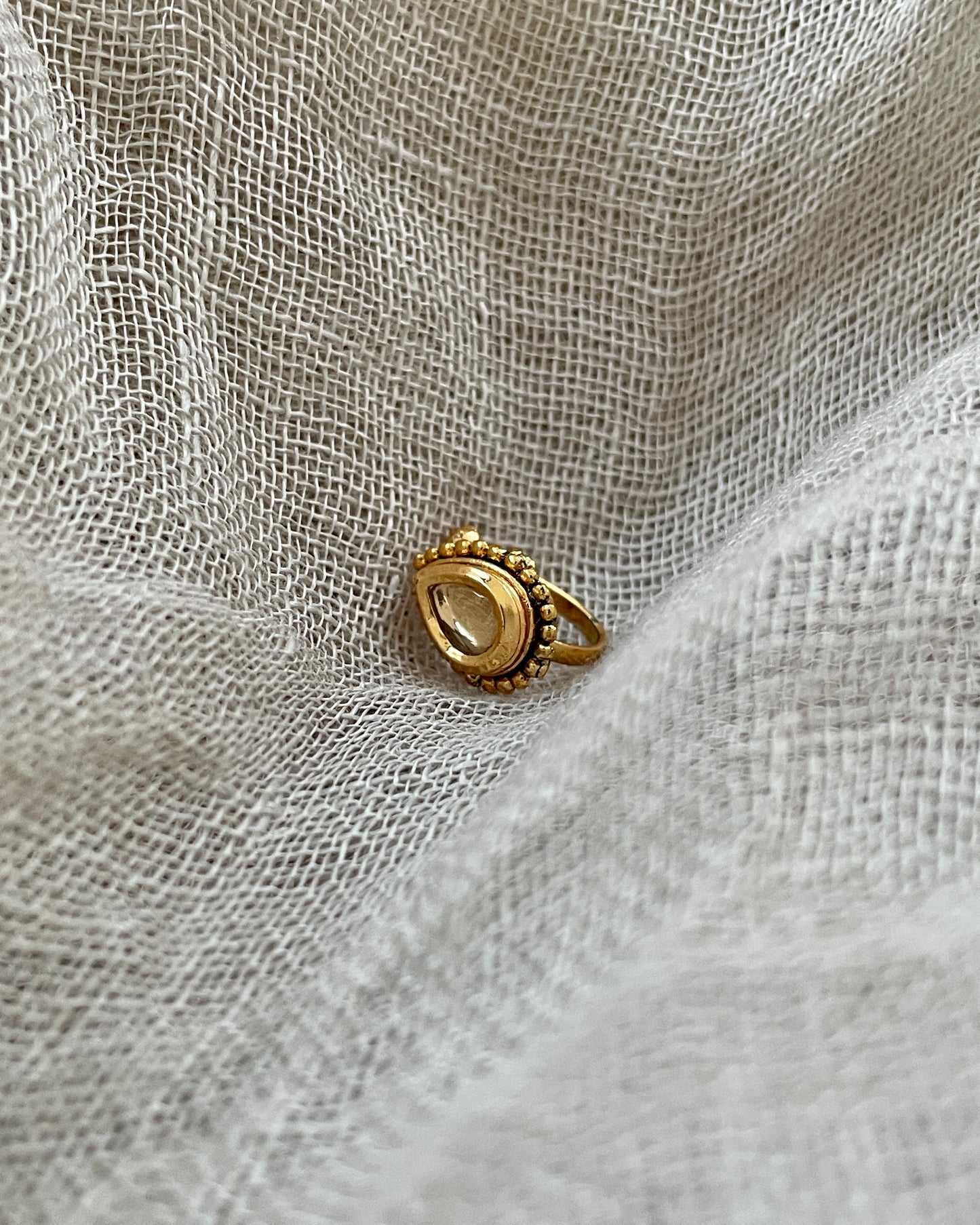 Gold colored nose clip