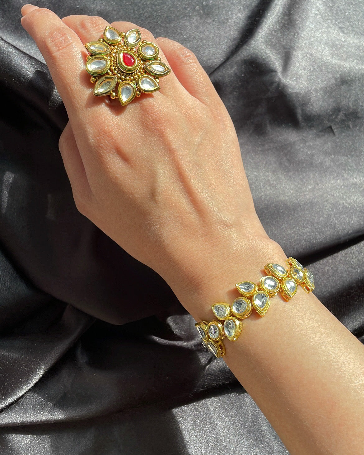 Gold colored bracelet